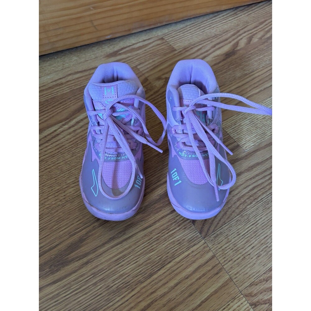 Puma x LAMELO Ball MB.03 Iridescent Lilac Aqua Kids Basketball Shoes Size 11C